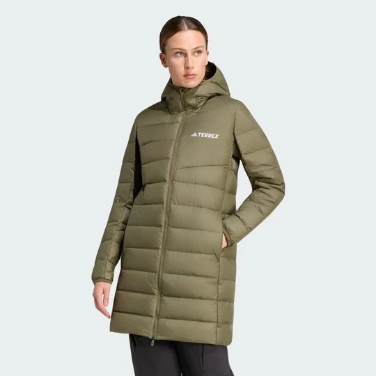 Zdjęcie produktu Parka Terrex Multi Light Down Hooded 2.0 Adidas Olive Strata