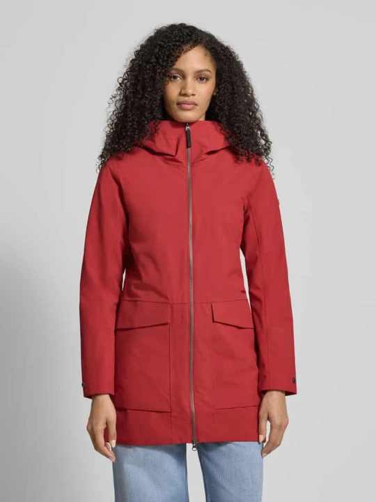 Zdjęcie produktu Parka w kroju regular fit z aplikacją z logo Model 'Folka' Didriksons Czerwony