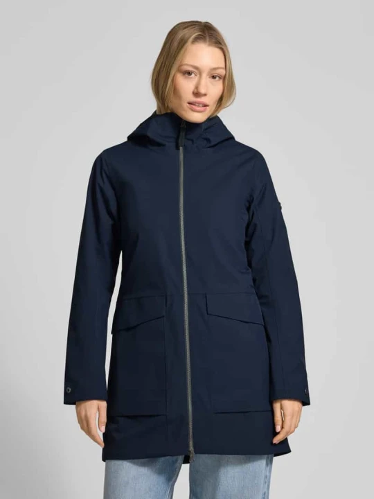 Zdjęcie produktu Parka w kroju regular fit z aplikacją z logo Model 'Folka' Didriksons Granatowy