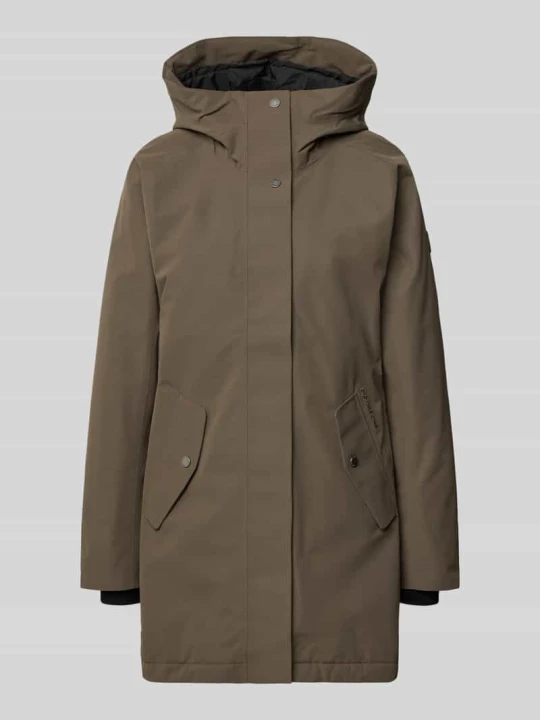 Zdjęcie produktu parka w kroju regular fit z kapturem model 'Alana' Didriksons Średniobrązowy