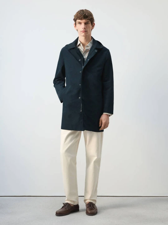 Zdjęcie produktu Parka water-repellent z odpinanym kapturem oliwkowozielony - Mężczyzna - MANGO MAN