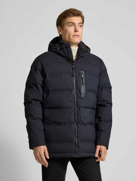 Zdjęcie produktu Parka z kapturem i kieszeniami z patką model ‘TEXXXACTIVE’ Camel Active Petrol