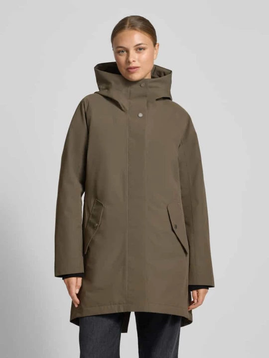 Zdjęcie produktu Parka z kapturem model „ALANA” Didriksons Błotnisty