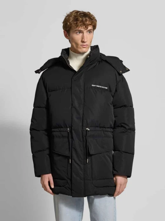 Zdjęcie produktu Parka z kapturem model ‘Briska’ Don't Waste Culture Czarny