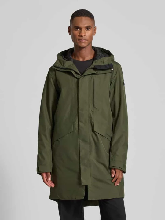 Zdjęcie produktu Parka z kapturem model ‘KENNY’ Didriksons Ciemnozielony