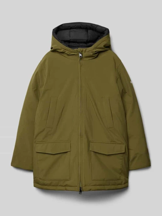 Zdjęcie produktu Parka z kieszeniami z patką Champion Oliwkowy