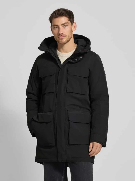 Zdjęcie produktu Parka z kieszeniami z patką model ‘AIDEN’ Didriksons Czarny