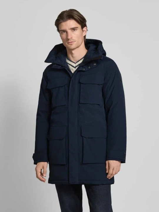 Zdjęcie produktu Parka z kieszeniami z patką model ‘AIDEN’ Didriksons Granatowy