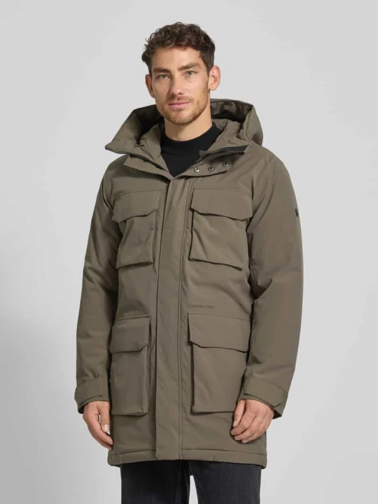 Zdjęcie produktu Parka z kieszeniami z patką model ‘AIDEN’ Didriksons Ciemnobrązowy