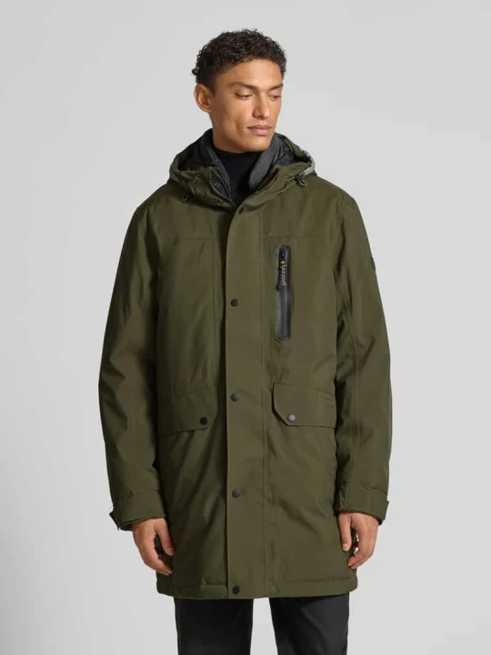 Zdjęcie produktu Parka z kieszeniami z patką model ‘Parka Hood clean’ Camel Active Oliwkowy