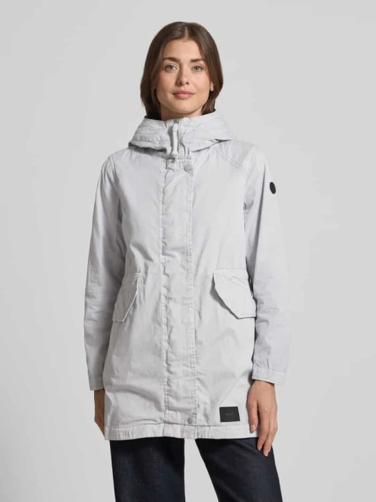 Zdjęcie produktu parka z kieszenie z patką model 'NIKA' khujo Jasnoszary