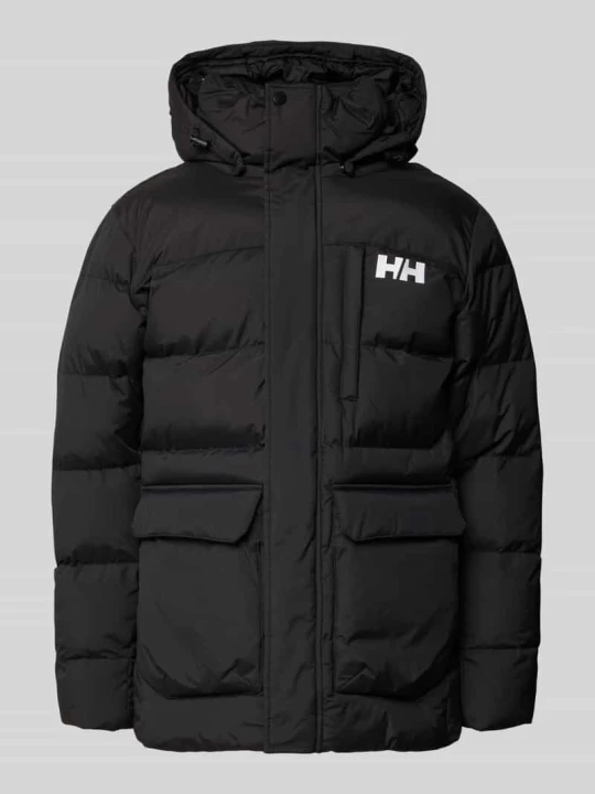 Zdjęcie produktu parka z logo i kieszenie z patką model 'VARDO' Helly Hansen Czarny