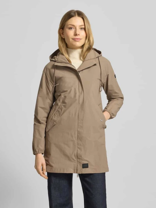 Zdjęcie produktu Parka z naszywkami z logo model 'AMETI' khujo Beżowy