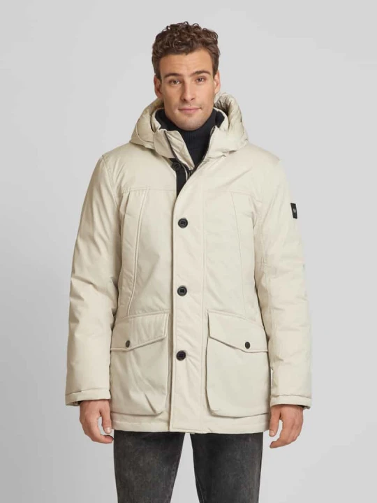 Zdjęcie produktu Parka z odpinanym kapturem Tom Tailor Złamany biały