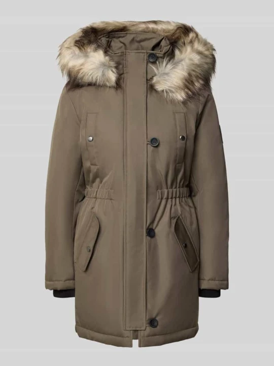 Zdjęcie produktu Parka z odpinanym kapturem ze sztucznego futra Only Khaki