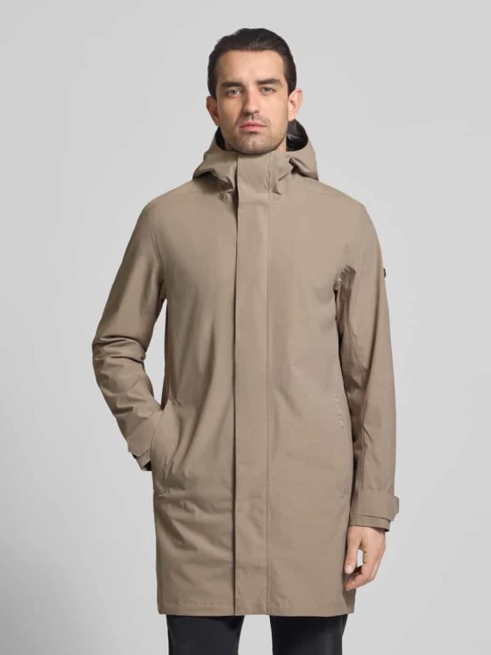 Zdjęcie produktu Parka z patkami przy mankietach Model 'GEORGE' Didriksons Kamienny