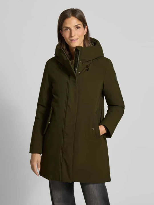 Zdjęcie produktu Parka ze stójką z podszewką model ‘Nellie’ Save The Duck Oliwkowy