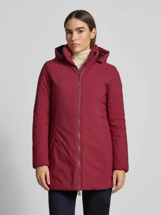 Zdjęcie produktu Parka ze stójką z podszewką model ‘Rachel’ Save The Duck Bordowy