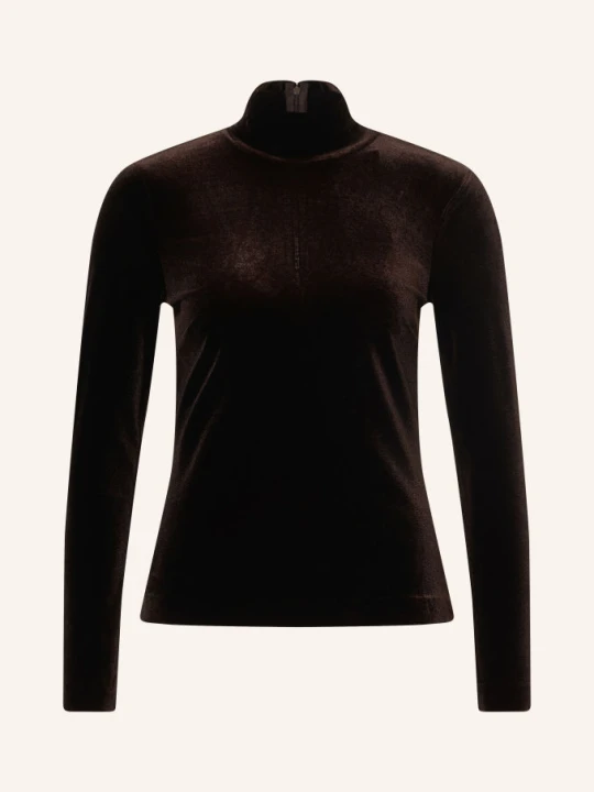 Zdjęcie produktu Part Two Koszulka Z Długim Rękawem Z Aksamitu braun CIEMNOBRĄZOWY