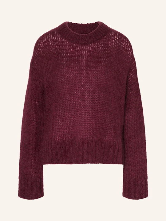 Zdjęcie produktu Part Two Moherowy Sweter Sillepw rot CIEMNOCZERWONY