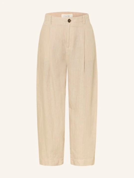 Zdjęcie produktu Part Two Spodnie 7 / 8 Nettaspw Z Lnu beige