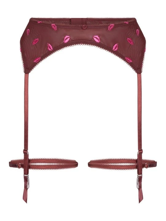 Zdjęcie produktu Pas do pończoch i Podwiązki Hunkemöller bordowy