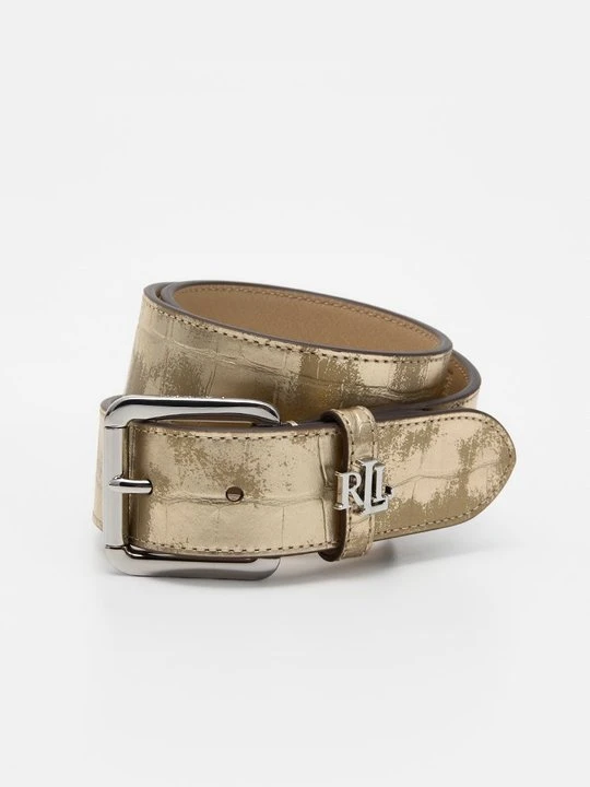 Zdjęcie produktu Pas Lauren Ralph Lauren jasnożółty