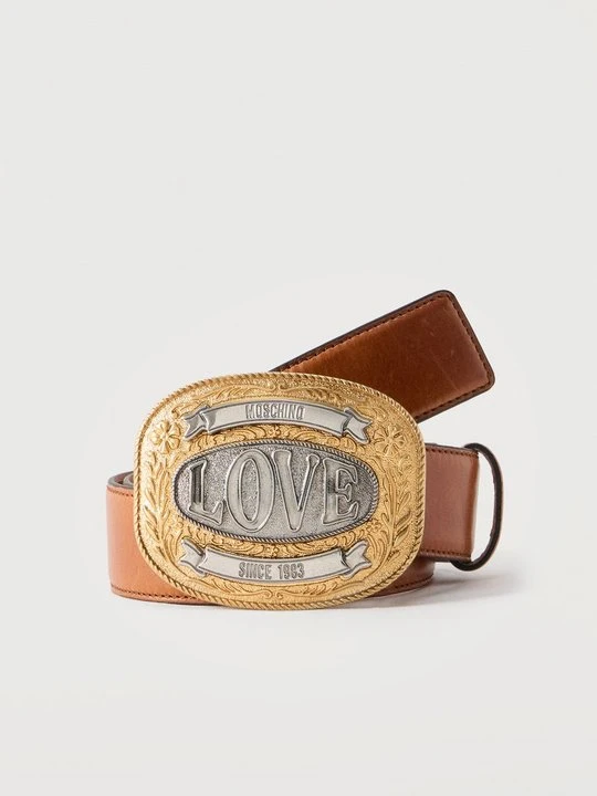 Zdjęcie produktu Pas MOSCHINO brązowy