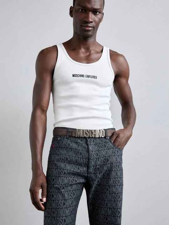 Zdjęcie produktu Pas MOSCHINO brązowy