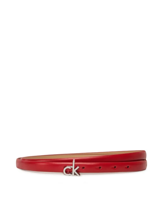 Zdjęcie produktu Pasek Damski Calvin Klein Ck Buckle Skinny Belt 1.5 K60K612932 Czerwony