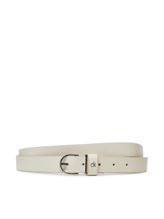 Zdjęcie produktu Pasek Damski Calvin Klein Ck Metal Loop Round Buckle 2.5 K60K613147 Biały