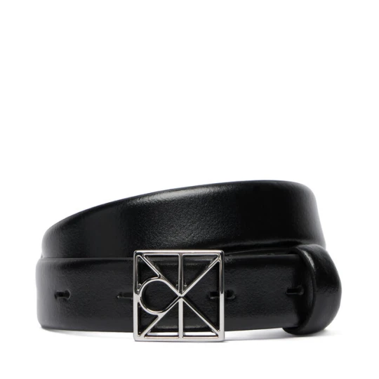 Zdjęcie produktu Pasek Damski Calvin Klein Emblem Buckle 25Mm Fixed Smooth LV04F7072G Czarny