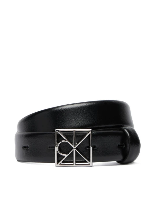 Zdjęcie produktu Pasek Damski Calvin Klein Emblem Buckle 25Mm Fixed Smooth LV04F7072G Czarny