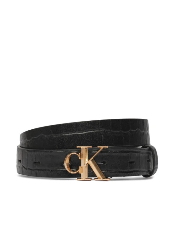 Zdjęcie produktu Pasek Damski Calvin Klein Facet Ck Buckle Pebble LV04F7102G Czarny