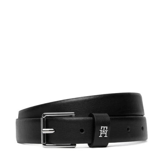 Zdjęcie produktu Pasek Damski Tommy Hilfiger Th Square 2.5 Silver AW0AW18651 Czarny