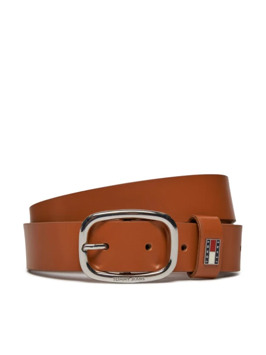 Zdjęcie produktu Pasek Damski Tommy Jeans Tjw Oval 3.0 AW0AW15836 Brązowy