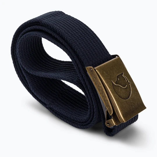 Zdjęcie produktu Pasek do spodni Fjällräven Canvas Brass Belt dark navy Granatowy