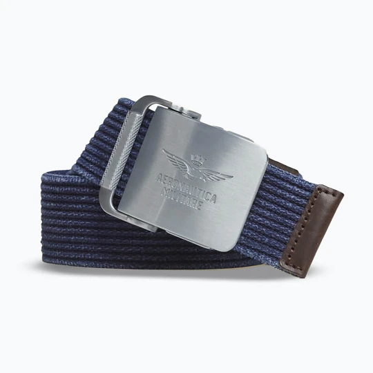 Zdjęcie produktu Pasek do spodni męski Aeronautica Militare CI0319UCT04306 blu navy Granatowy