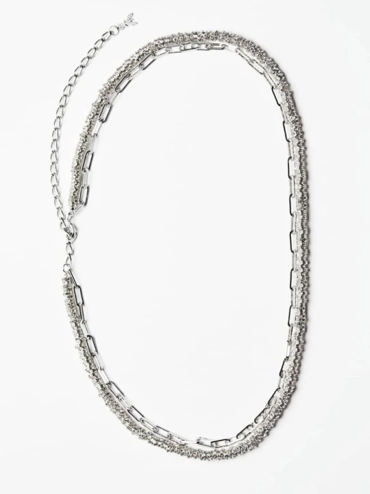Zdjęcie produktu Pasek łańcuszkowy Diamond Cut Patrizia Pepe srebrny