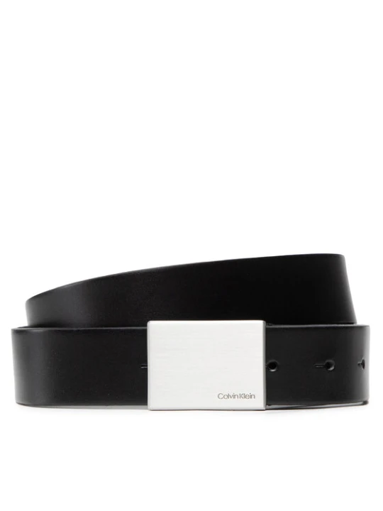 Zdjęcie produktu Pasek Męski Calvin Klein Formal Plaque Belt 3.5cm K50K504309 Czarny