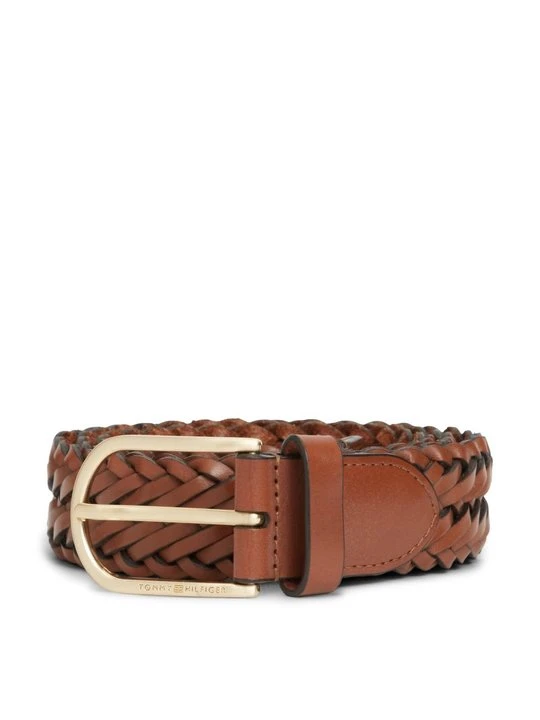 Zdjęcie produktu Pasek pleciony Tommy Hilfiger koniakowy