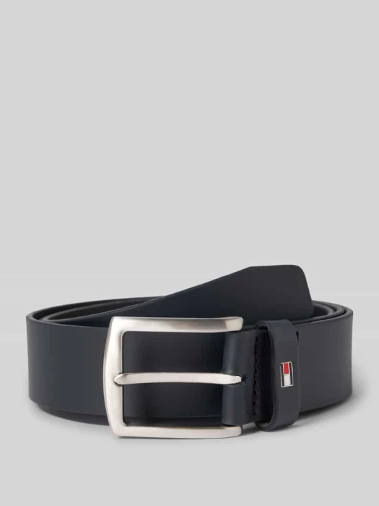 Zdjęcie produktu Pasek skórzany ze sprzączką Tommy Hilfiger Granatowy