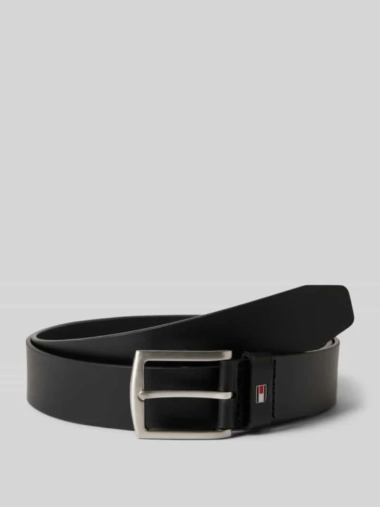 Zdjęcie produktu Pasek skórzany ze sprzączką Tommy Hilfiger Czarny