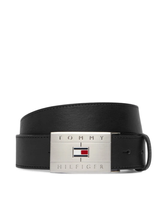 Zdjęcie produktu Pasek Tommy Hilfiger Th Flag Plaque Belt AM0AM14322 Czarny