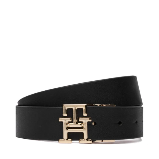 Zdjęcie produktu Pasek Tommy Hilfiger Th Logo Rev 3.0 Pebble AW0AW18691 Czarny