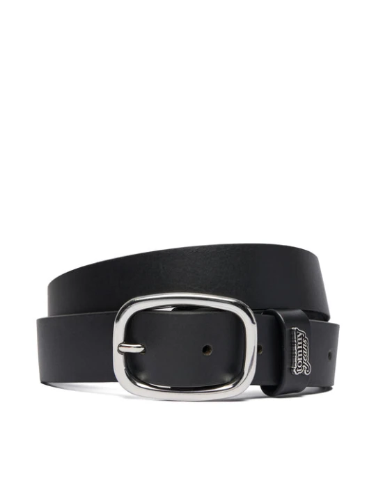 Zdjęcie produktu Pasek Tommy Jeans Tjw Oval 3.0 Buckle AW0AW18812 Czarny