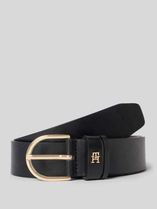 Zdjęcie produktu Pasek z naturalnej skóry bydlęcej Model 'EFFORTLESS 3.0' Tommy Hilfiger Czarny