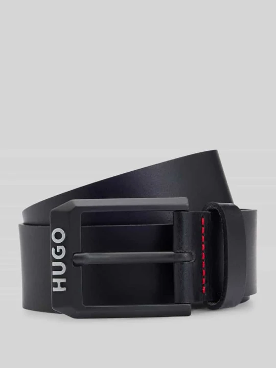 Zdjęcie produktu Pasek z czystej skóry bydlęcej model ‘GELIO-B’ Hugo Czarny