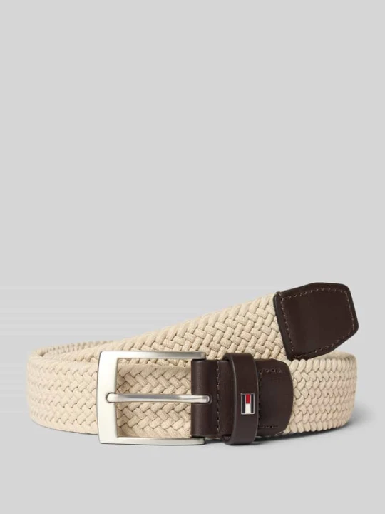 Zdjęcie produktu Pasek z detalami ze skóry bydlęcej Model 'ADAN 3.5' Tommy Hilfiger Beżowy