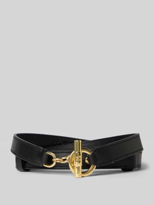 Zdjęcie produktu Pasek z detal z logo Lauren Ralph Lauren Czarny
